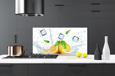 Küchenrückwand Spritzschutz Limette Eiswürfel Küche