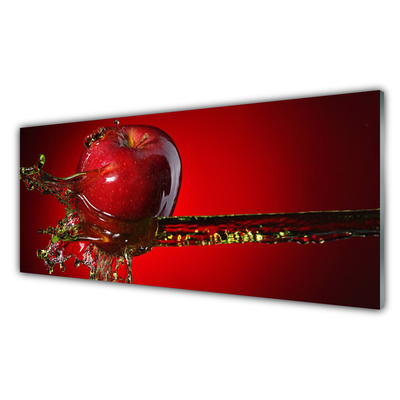 Küchenrückwand Spritzschutz Apfel Wasser Küche