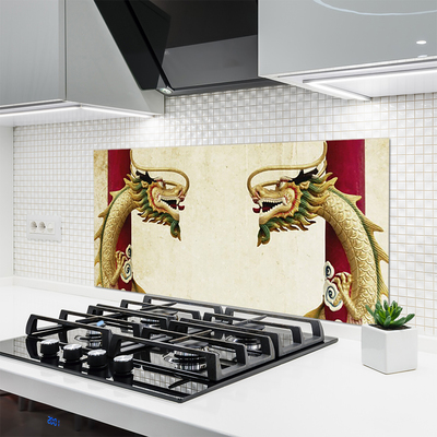 Küchenrückwand Spritzschutz Drachen Kunst