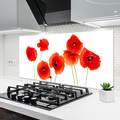Küchenrückwand Fliesenspiegel Mohnblumen Pflanzen