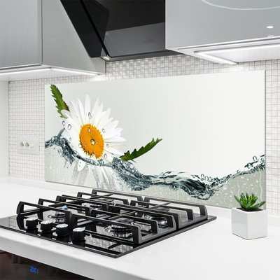 Küchenrückwand Fliesenspiegel Gänseblümchen Wasser Kunst