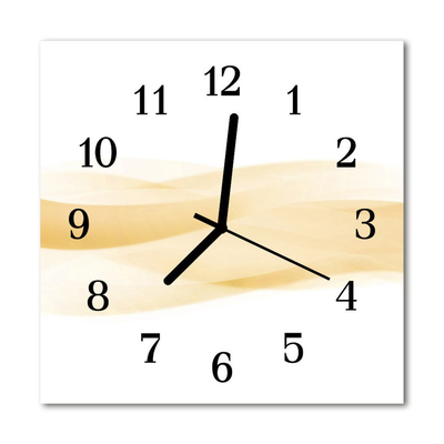 Glasuhr Küchenuhr Abstrakte Welle