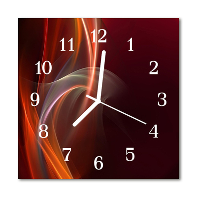 Glasuhr Küchenuhr Abstrakte Linien