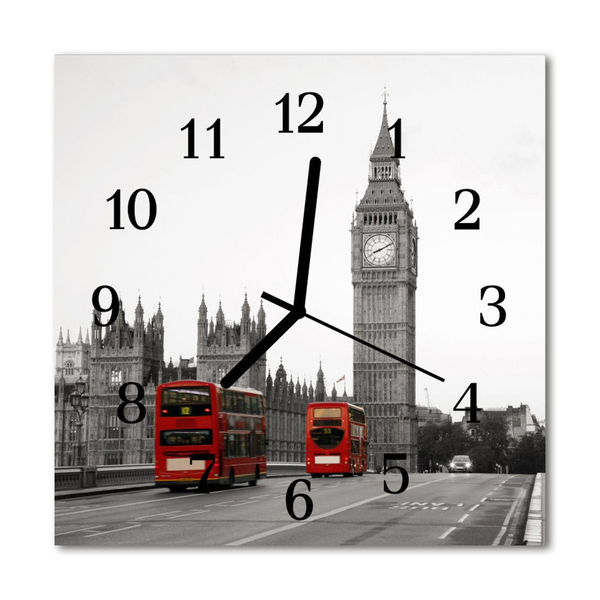 Glasuhr Küchenuhr London