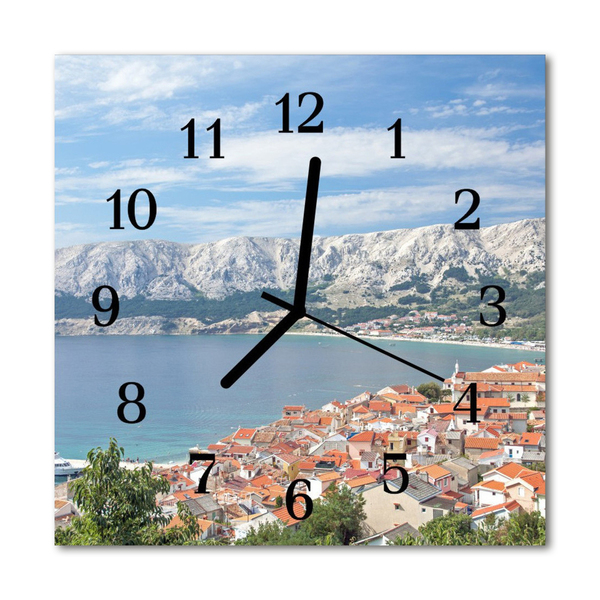 Glasuhr Küchenuhr Bucht