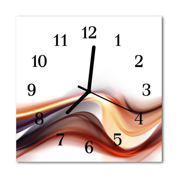 Glasuhr Wanduhr Abstraktes