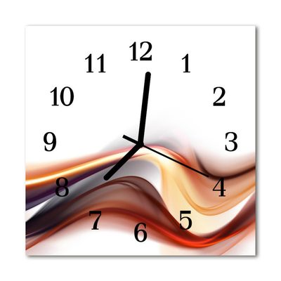 Glasuhr Wanduhr Abstraktes