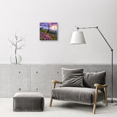 Glasuhr Wanduhr Landschaft
