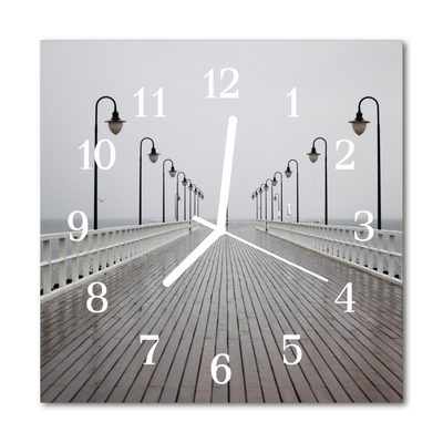 Glasuhr Wanduhr Pier