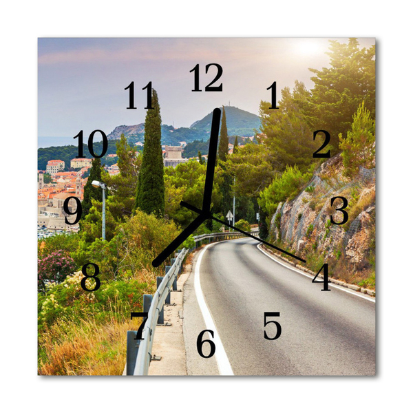 Glasuhr Wanduhr Weg Natur