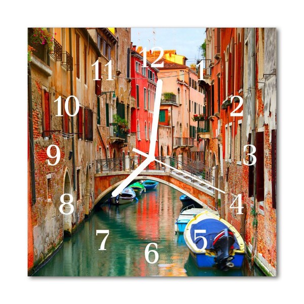 Glasuhr Wanduhr Venedig