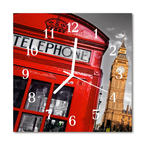Glasuhr Wanduhr London