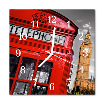 Glasuhr Wanduhr London