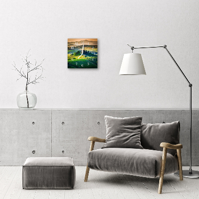 Glasuhr Wanduhr Landschaft