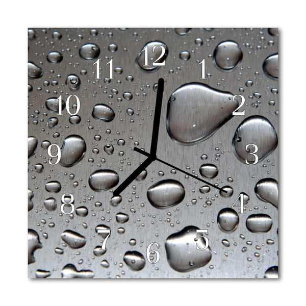 Glasuhr Wanduhr Tropfen