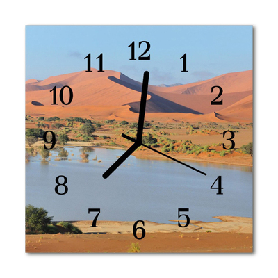 Glasuhr Wanduhr Wildnis