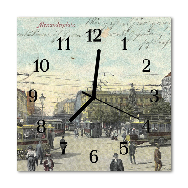 Glasuhr Wanduhr Postkarte