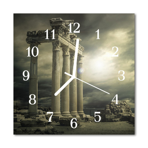 Glasuhr Wanduhr Akropolis
