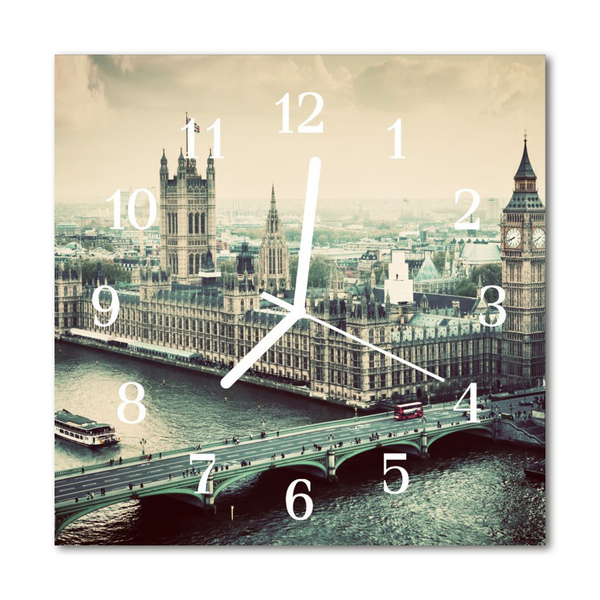 Glasuhr Wanduhr London