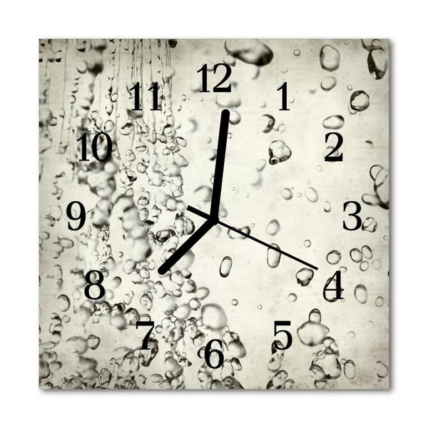 Glasuhr Wanduhr Tropfen