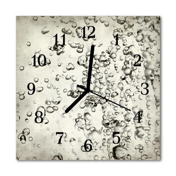Glasuhr Wanduhr Tropfen