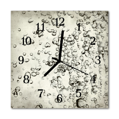 Glasuhr Wanduhr Tropfen