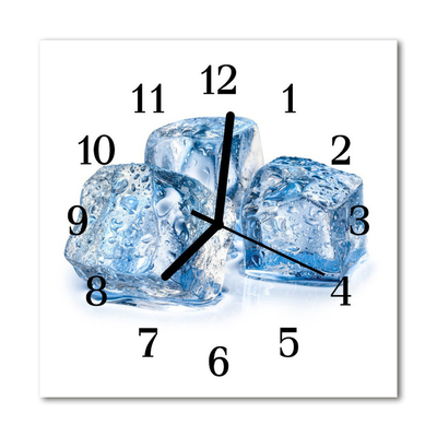 Glasuhr Wanduhr Eis