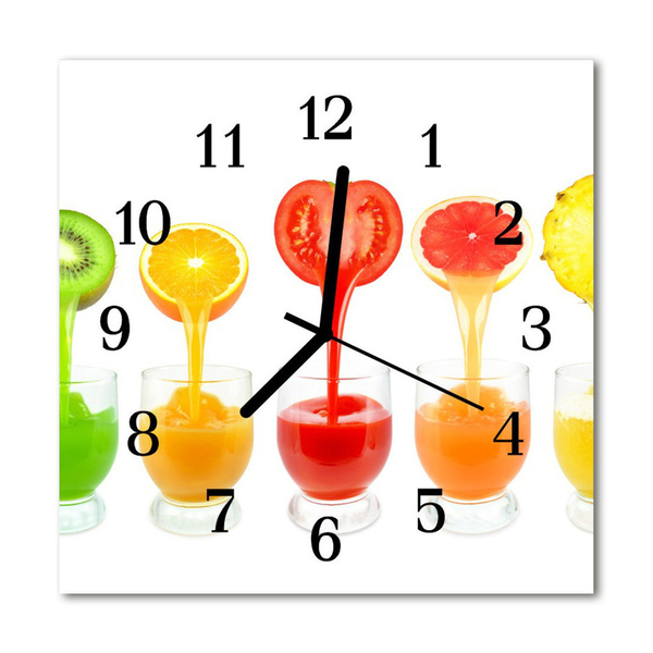 Glasuhr Wanduhr Saft