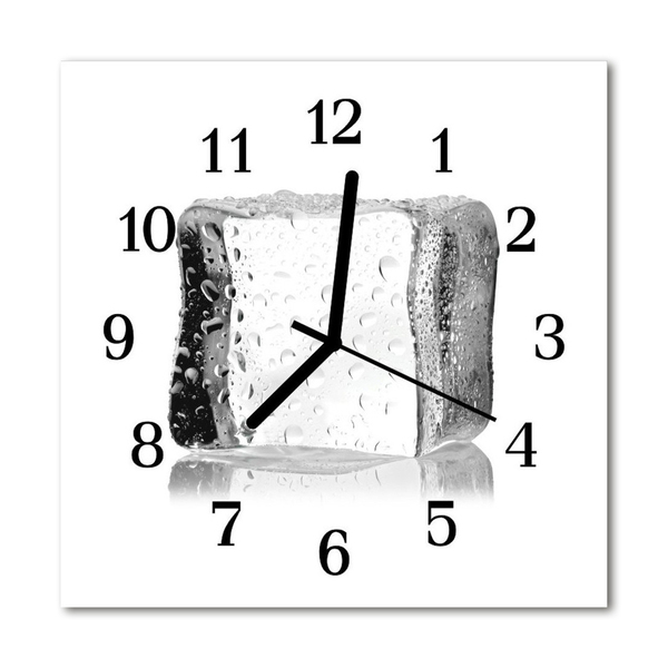 Glasuhr Wanduhr Eis