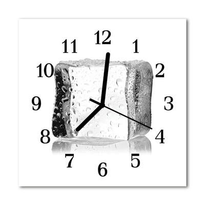 Glasuhr Wanduhr Eis