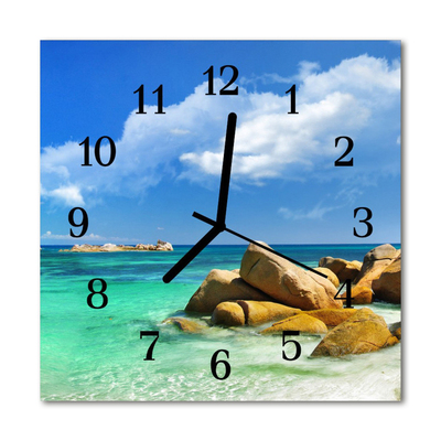 Glasuhr Wanduhr Meer