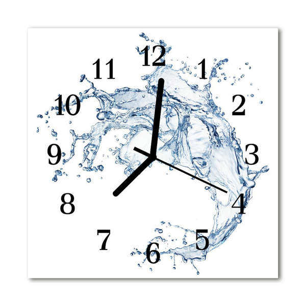 Glasuhr Wanduhr Wasser