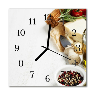 Glasuhr Wanduhr Pasta