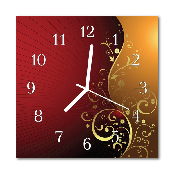 Glasuhr Wanduhr Abstrakt