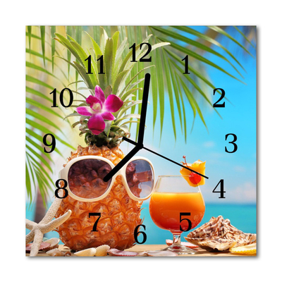 Glasuhr Wanduhr Urlaub