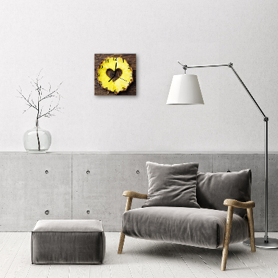 Glasuhr Wanduhr Ananas