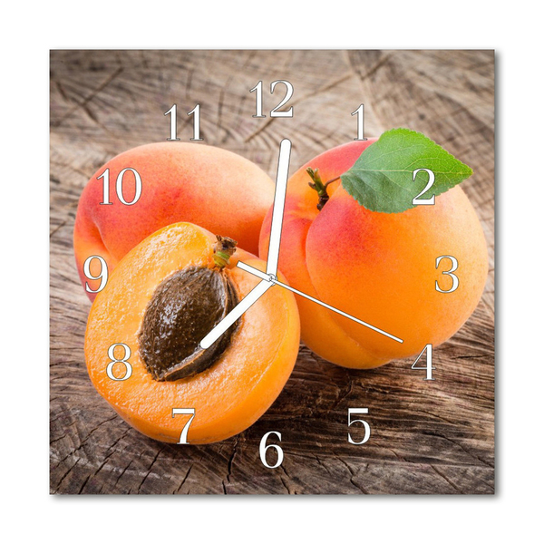 Glasuhr Wanduhr Aprikosen