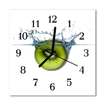 Glasuhr Wanduhr Kiwi