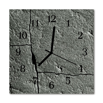Glasuhr Wanduhr Naturstein