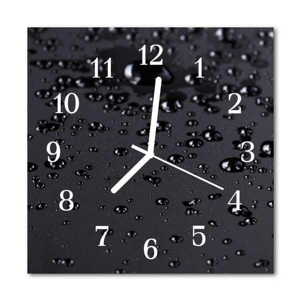 Glasuhr Wanduhr Tropfen