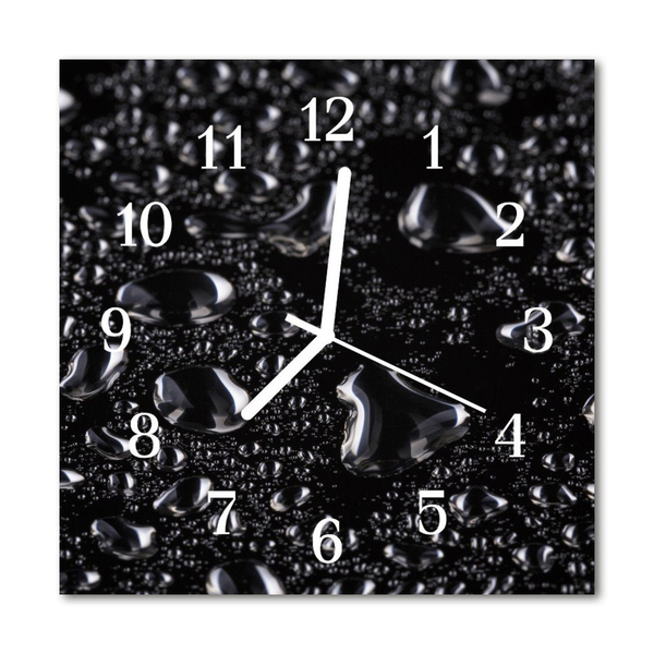 Glasuhr Wanduhr Tropfen