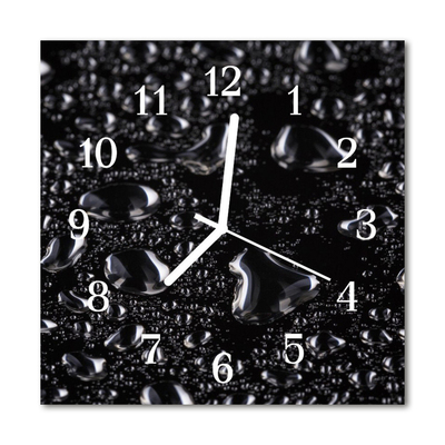 Glasuhr Wanduhr Tropfen