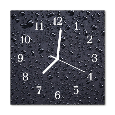 Glasuhr Wanduhr Tropfen