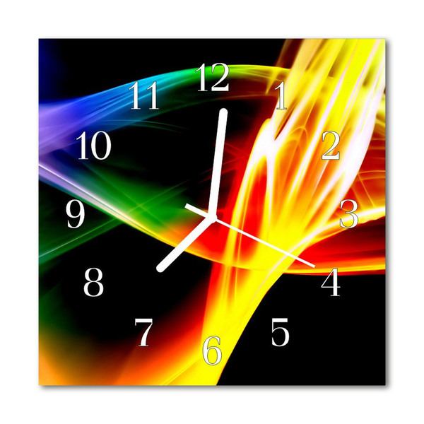 Glasuhr Wanduhr Abstrakt