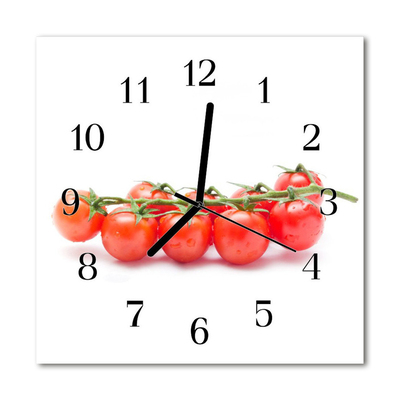 Glasuhr Wanduhr Tomaten