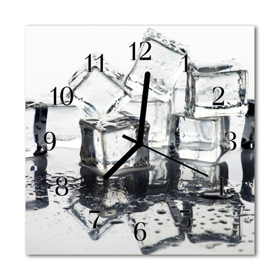 Glasuhr Wanduhr Eis
