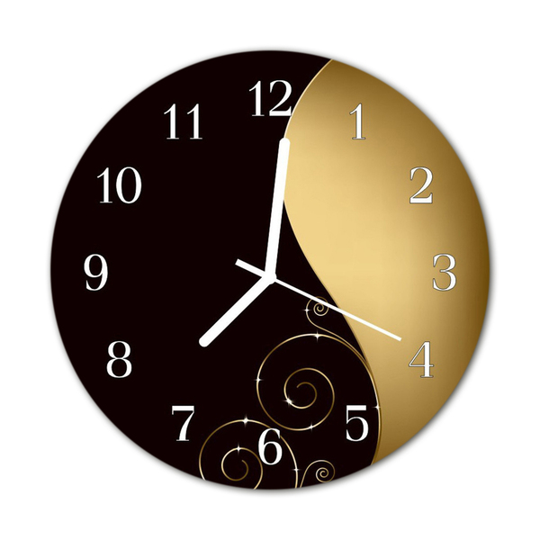 Glasuhr Küchenuhr Abstrakte Kunst