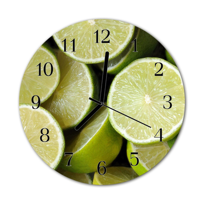 Glasuhr Küchenuhr Limette