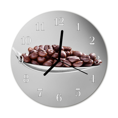 Glasuhr Küchenuhr Löffel Kaffee