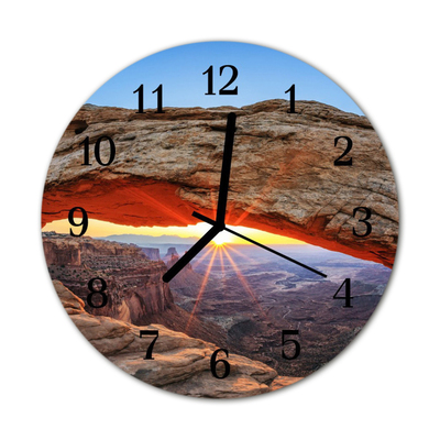 Glasuhr Wanduhr Grand Canyon